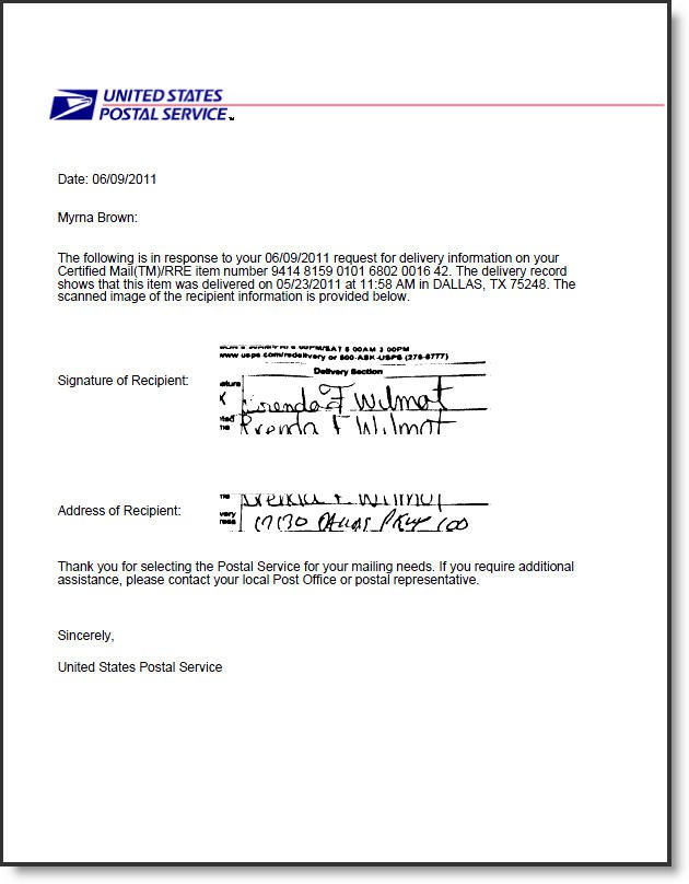 track us postal service certified mail receipt